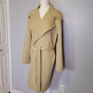 Ralph Lauren Purple Label Cameo Wool Cashmere Wrap Coat Womens 12 $3995